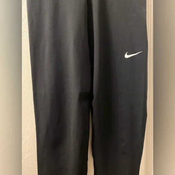 NEW Nike Pro 365 Women's High-Waisted 7/8 Mesh Panel Leggings, Black/Volt/White - Picture 5 of 13
